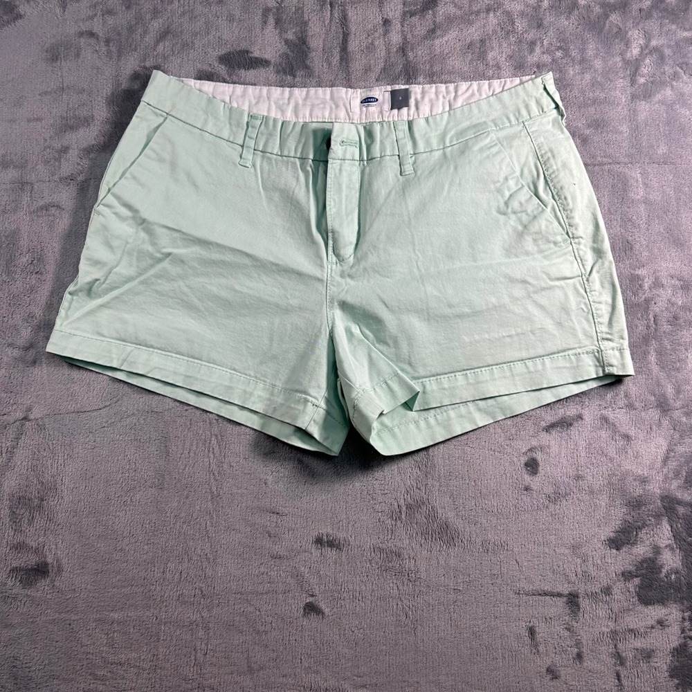 Old Navy Women's Mint Green Chino Shorts Size 6‎ Casual Everyday